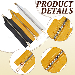 3 шт. 3 цвета pu кожа молния швейная фурнитура&nbsp;FIND-CL0001-17