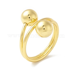 Латунное покрытие стойки с двойным шариковым кольцом&nbsp;RJEW-B037-01G