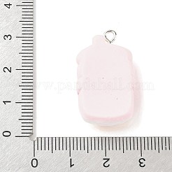 Подвески из непрозрачной смолы с милой тематикой свиньи&nbsp;RESI-V005-007D