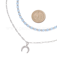 Круглые бусины из натурального окрашенного малайзийского нефрита NJEW-JN05482