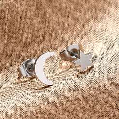 Серьги-гвоздики из нержавеющей стали 304 X-EJEW-F227-18P