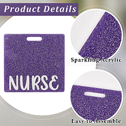 5шт 5 цвета акриловые большие подвески MACR-CN0001-01B