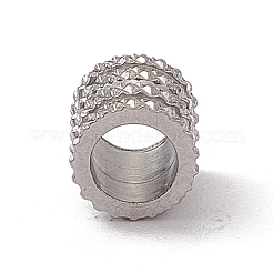 Не тускнеющий шевронный узор из нержавеющей стали 304 европейские бусины&nbsp;STAS-E179-07P-01