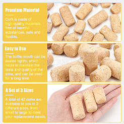 42 шт. пробка 3-х видов&nbsp;AJEW-BC0007-01