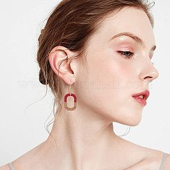 Наборы для изготовления деревянных висячих серег своими руками&nbsp;DIY-OC0007-02