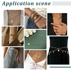 Плоские цепочки из нержавеющей стали 304 CHS-WH0001-06-1