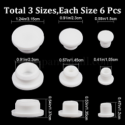 18шт 3 стиля силиконовая заглушка для отверстия водонепроницаемая заглушка AJEW-GF0007-92