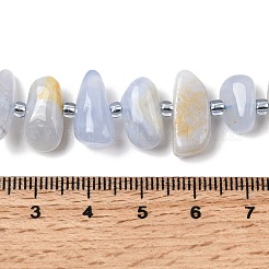 Натуральный голубой кружевной агат бисер нитей&nbsp;G-L649-A02-01