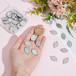 50 шт. оправы для кабошонов из нержавеющей стали 304 STAS-HY0001-87