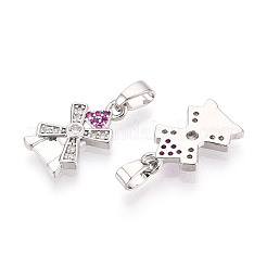 Латунные микро проложить кубического циркония подвески&nbsp;KK-N257-69P