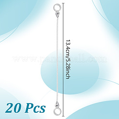 20 шт. железные цепи для одежды HJEW-NB00289