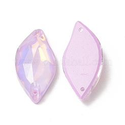 Эффект мокко форма листа пришить на стразах GLAA-A024-02