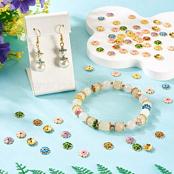 160 шт. 8-цветные эмалевые колпачки для бусин&nbsp;FIND-TA0008-39