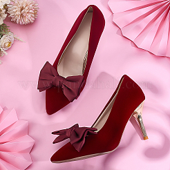 2 шт. атласная лицевая часть с бантом и железными пряжками для обуви&nbsp;FIND-PH0028-06B