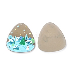 Подвески из смолы с рисунком 3d с рождественской тематикой RESI-I036-04