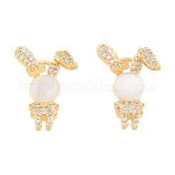 Латунные микропаве прозрачные подвески с фианитом KK-N231-383