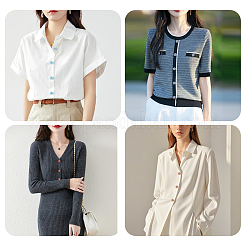 60 шт. 6-х цветные пуговицы с тремя отверстиями на пластиковой ножке&nbsp;BUTT-CY0001-26A