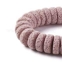 Бусы из натуральной лавы&nbsp;G-F671-02B-14