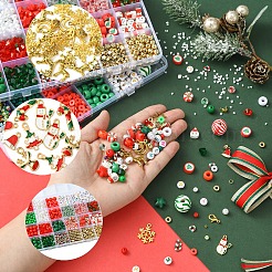 Рождественские наборы для изготовления браслетов из полимерной глины DIY-FS0007-99