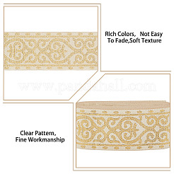 Жаккардовая лента в форме сердца длиной 7 м в этническом стиле из полиэстера SRIB-WH0026-16