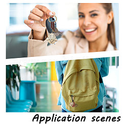 3шт. 3 стиля ретро плетеный брелок из коровьей кожи KEYC-AR0001-30