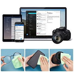 4 шт. 4-х цветная замшевая ткань для чистки очков FIND-GL0001-01