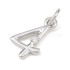 Латунные микропаве прозрачные кубические циркониевые подвески&nbsp;KK-P339-27P-04