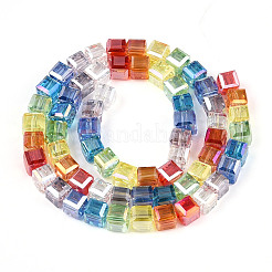 Прозрачные стеклянные бусины нити GLAA-T025-04A-01