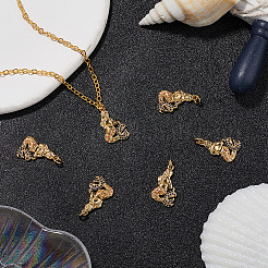 8шт латунные подвески с микропаве и кубическим цирконием KK-BBC0014-40