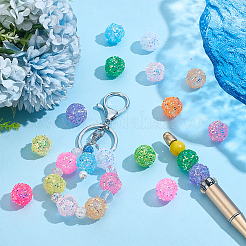 24шт 12 цвета непрозрачные акриловые бусины&nbsp;FIND-PH0027-61