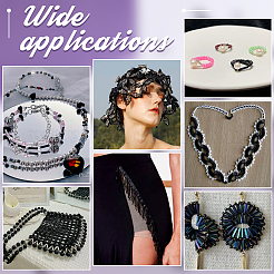 1390 шт. 7 вида непрозрачных стеклянных бусин-стеклярусов GLAA-PH0002-68