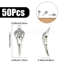 50 шт. подвески из сплава в готическом стиле в тибетском стиле&nbsp;FIND-YW0008-51