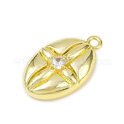 Подвески из латуни с прозрачным фианитом KK-L238-27G