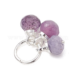 5 шт. двухцветные подвески из натурального малазийского нефрита&nbsp;PALLOY-JF05176-02