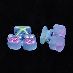 Прозрачные акриловые бусины MACR-S374-04B-04