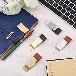 5 шт. 5-х стильный латунный держатель для билетов&nbsp;AJEW-CL0002-35