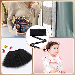 Плоский эластичный декоративный шнур Пико из поликоттона OCOR-WH0090-051