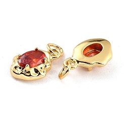 Латунные микро проложить кубический цирконий подвеска&nbsp;ZIRC-P089-19G-F