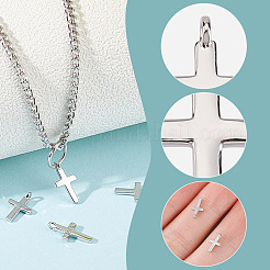 4 шт. 925 подвески-креста из стерлингового серебра с родиевым покрытием FIND-GO0002-62A