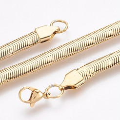 Ионное покрытие (ip) 304 нержавеющая сталь браслеты-цепочки в елочку BJEW-P235-20G