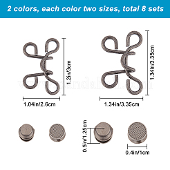 8 набор из 4 стильных литой кнопки для джинсов DIY-GF0005-94