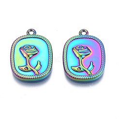 Стойка покрытие радужного цвета нержавеющая сталь 304 подвеска со стразами STAS-N098-031