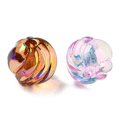 Прозрачные акриловые бусины с УФ-покрытием&nbsp;X1-OACR-Q189-06