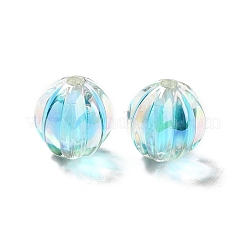 Двухцветное УФ-покрытие радужных переливающихся акриловых бусин TACR-D010-05A