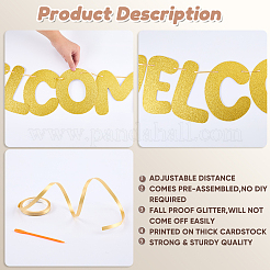 Бумага добро пожаловать назад вопрос баннер DIY-WH20001-89D