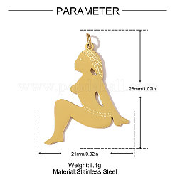 Подвески из нержавеющей стали 304&nbsp;STAS-OY009-36G