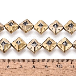 Стеклянные бусины с гальваническим покрытием &nbsp;EGLA-T021-24B