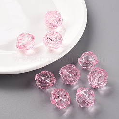 Прозрачные акриловые бусины PL305Y-4