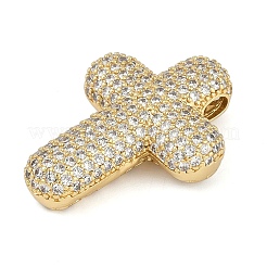 Латунные микропаве из прозрачного кубического циркония KK-S392-01G