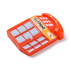 Телефонная будка непрозрачная смола декоден кабошоны&nbsp;CRES-Z008-02E